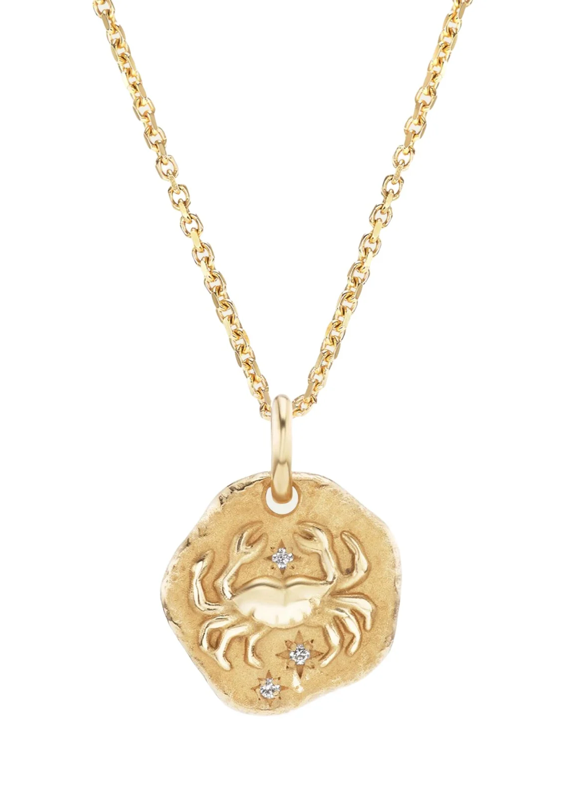 Aaryah 18K Yellow Gold Mini Diamond Zodiac Pendant Necklace