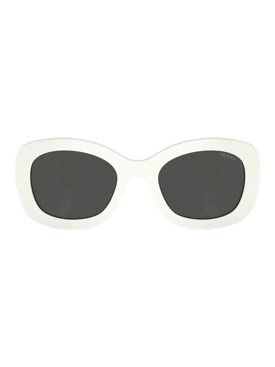 Prada Oversized Logo Acetate & Plastic Oval Sunglasses