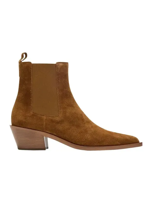Wylie Suede Western Chelsea Booties Wylie Suede Western Chelsea Booties