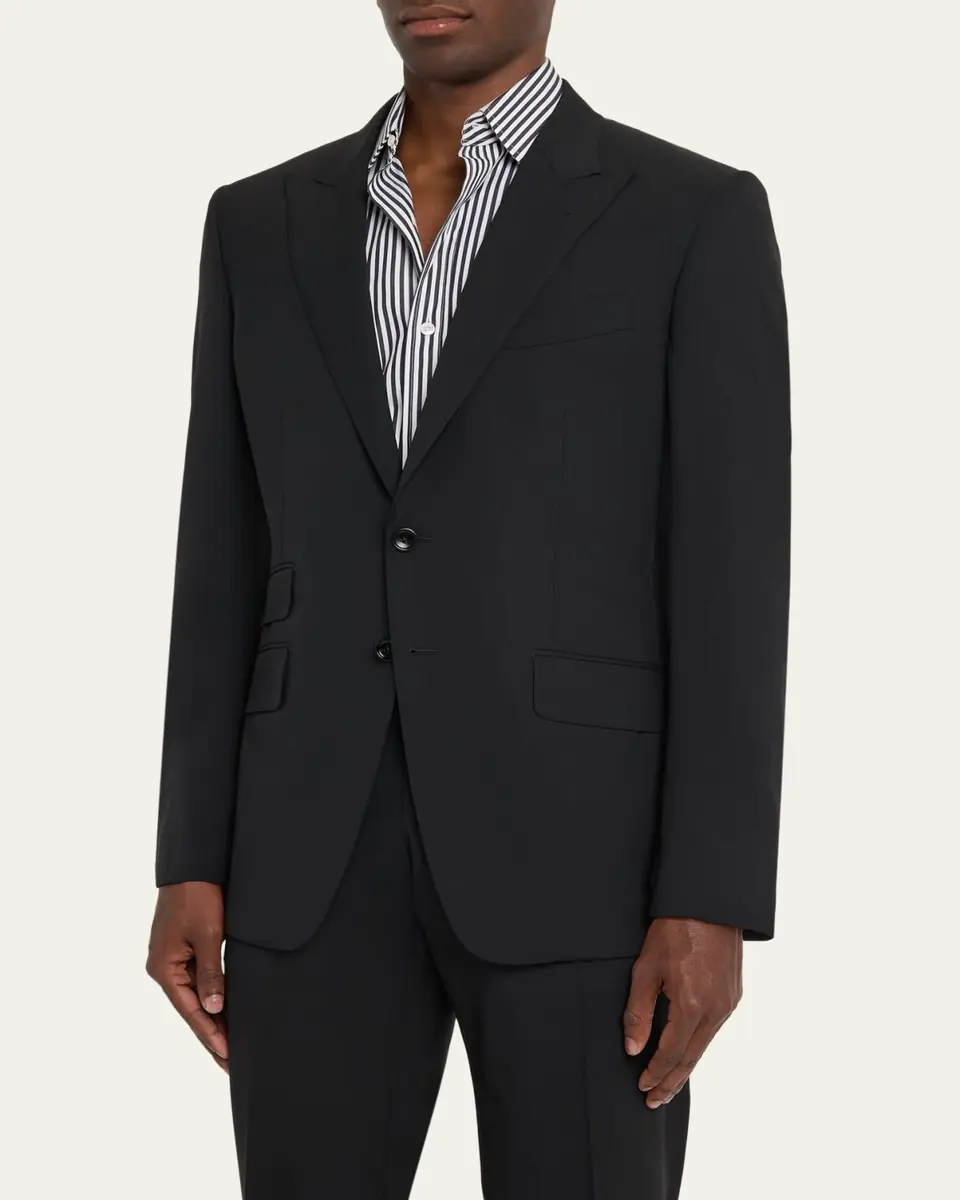 Tom Ford Men's Wool Peak Lapel Two-Piece Suit | Thumbnail 4