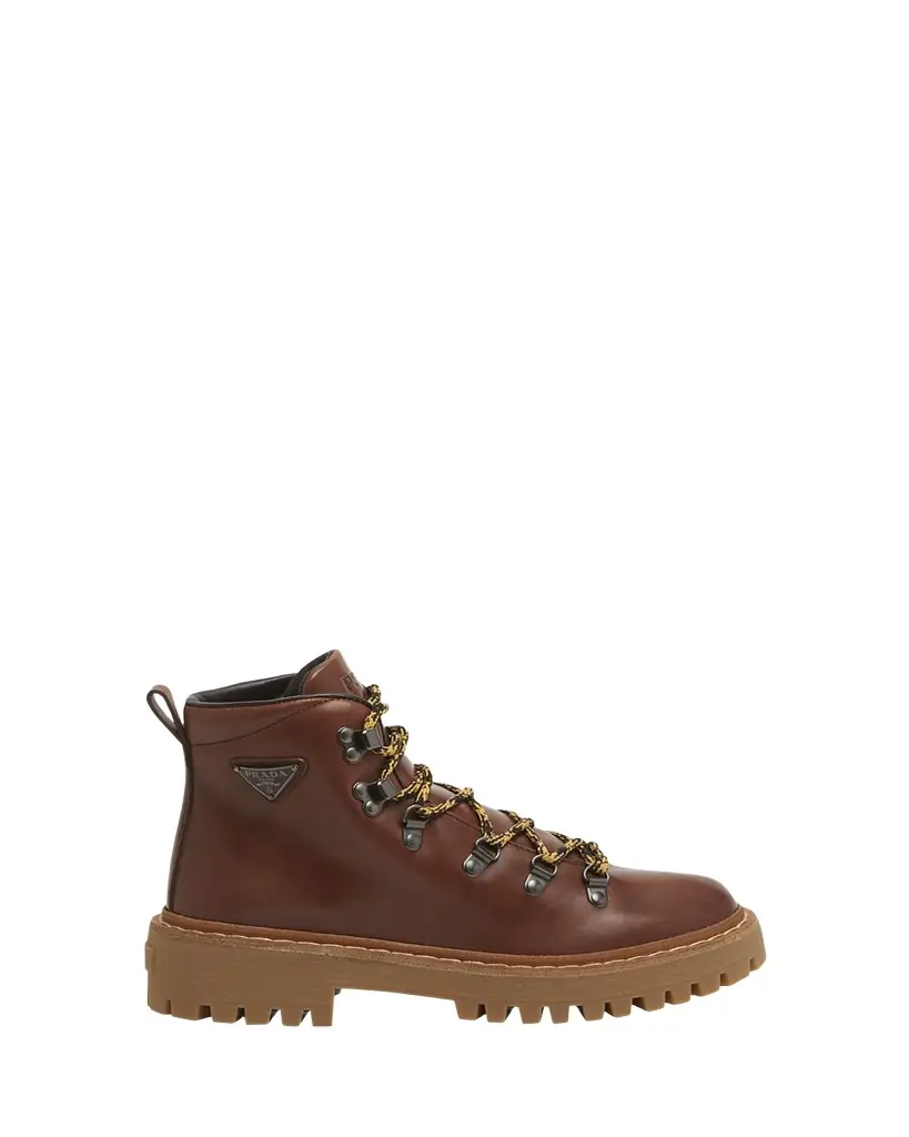 Prada St. Moritz Calfskin Hiker Boots | Image 1 Prada St. Moritz Calfskin Hiker Boots | Image 1