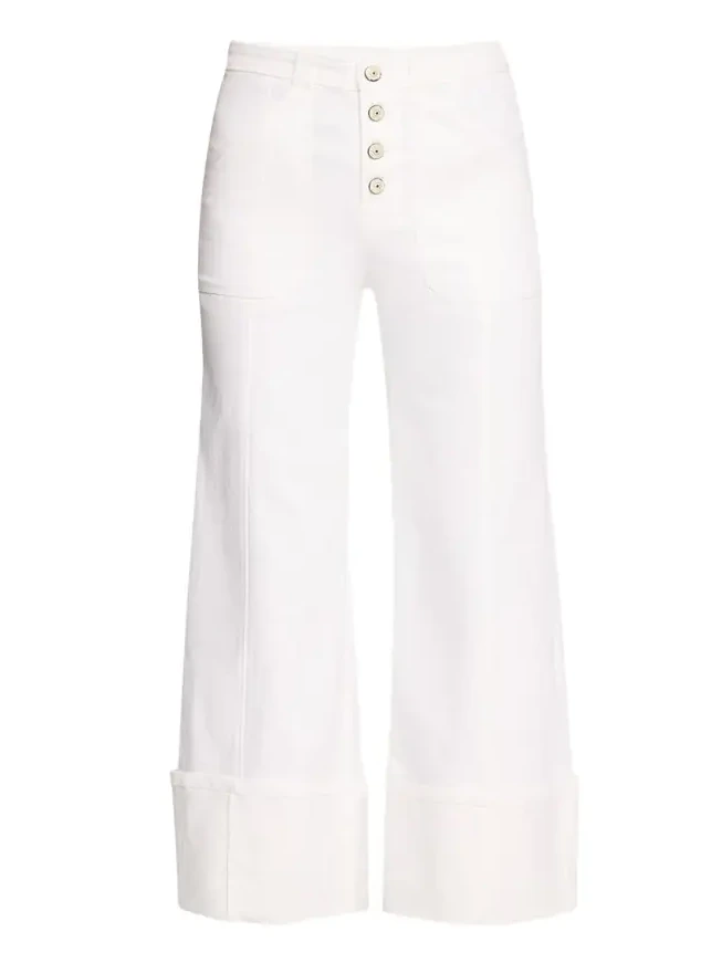 Cuffed Benji Cropped Flare Pants