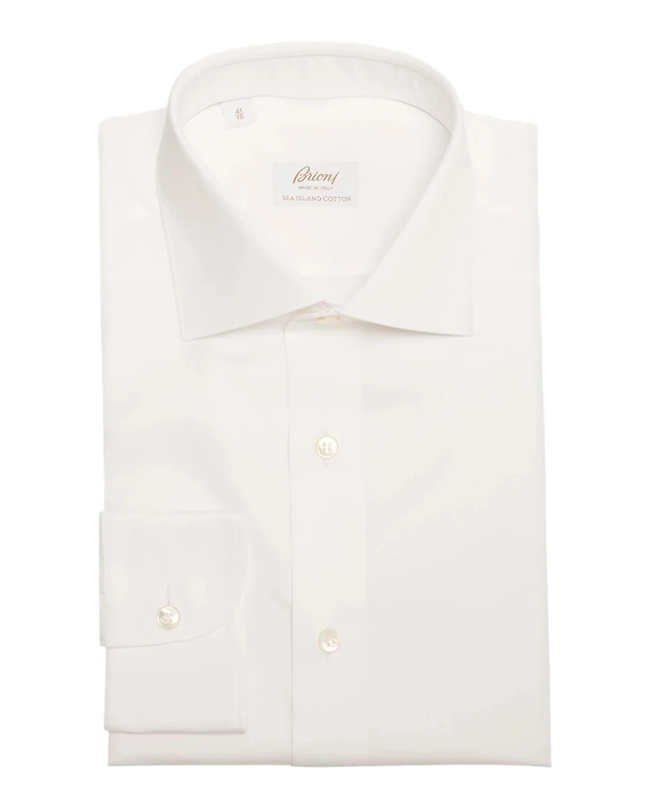 Brioni Men's Sea Island Cotton Herringbone Dress Shirt