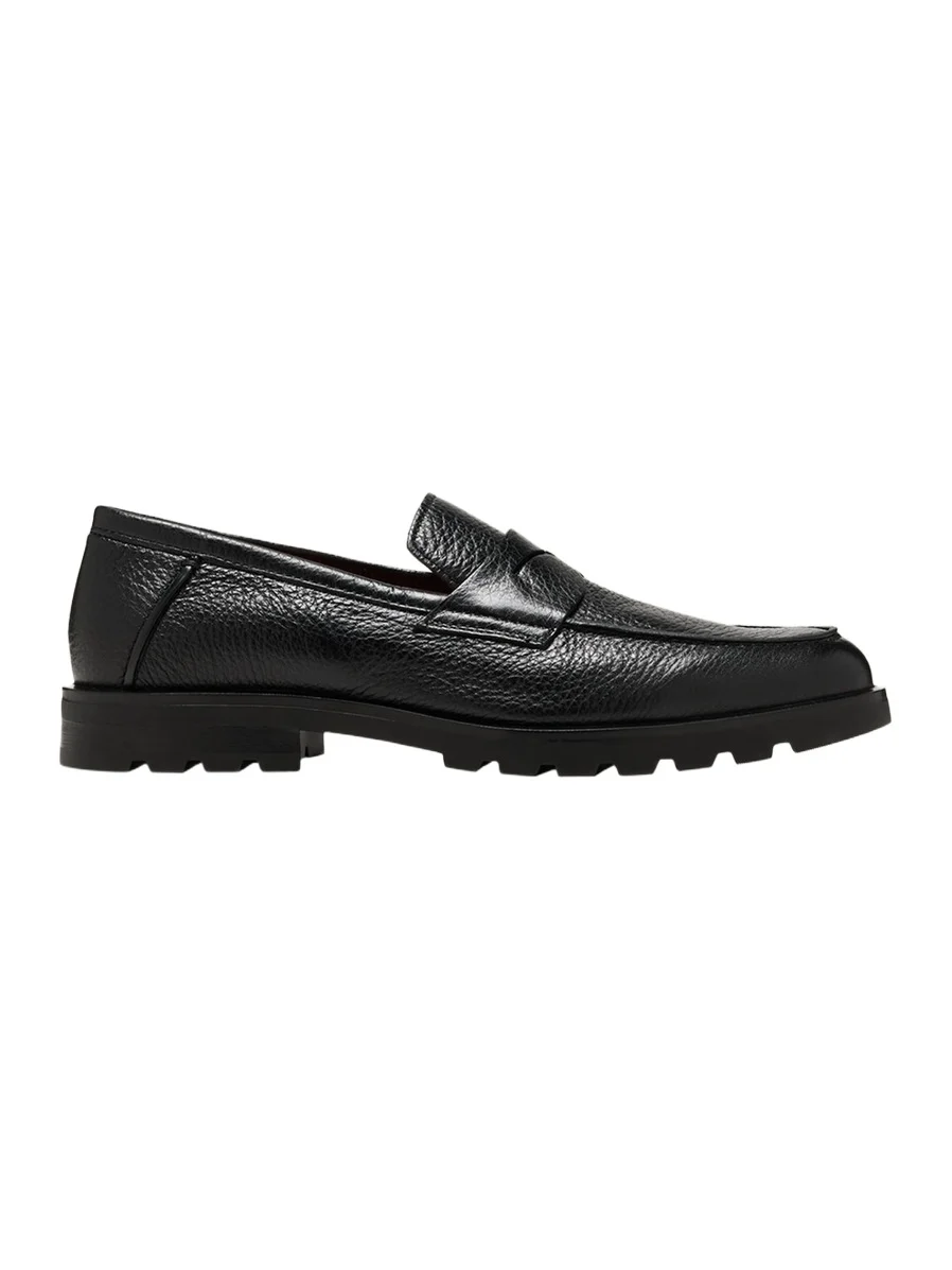 Men's Rock Deerskin Lug-Sole Penny Loafers Men's Rock Deerskin Lug-Sole Penny Loafers