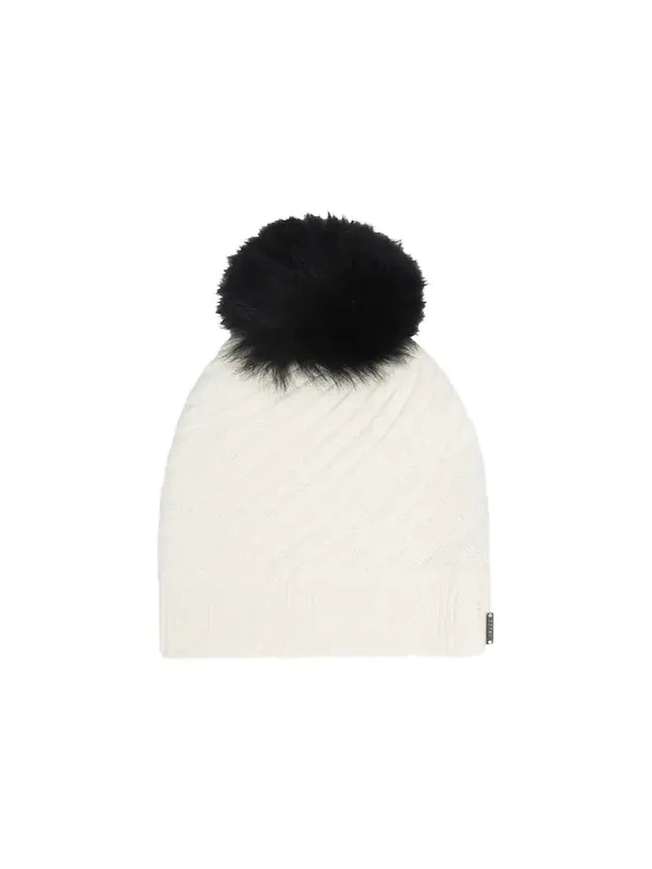 Select Cashmere Beanie with Lamb Shearling Pom Select Cashmere Beanie with Lamb Shearling Pom