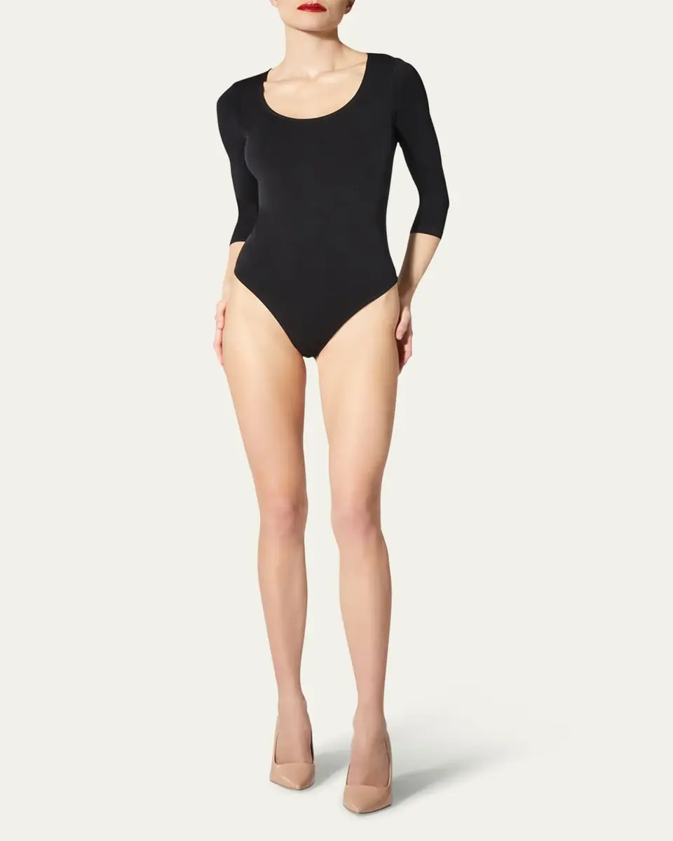 Wolford Tokio 3/4-Sleeve String Bodysuit | Thumbnail 2 Wolford Tokio 3/4-Sleeve String Bodysuit | Thumbnail 2