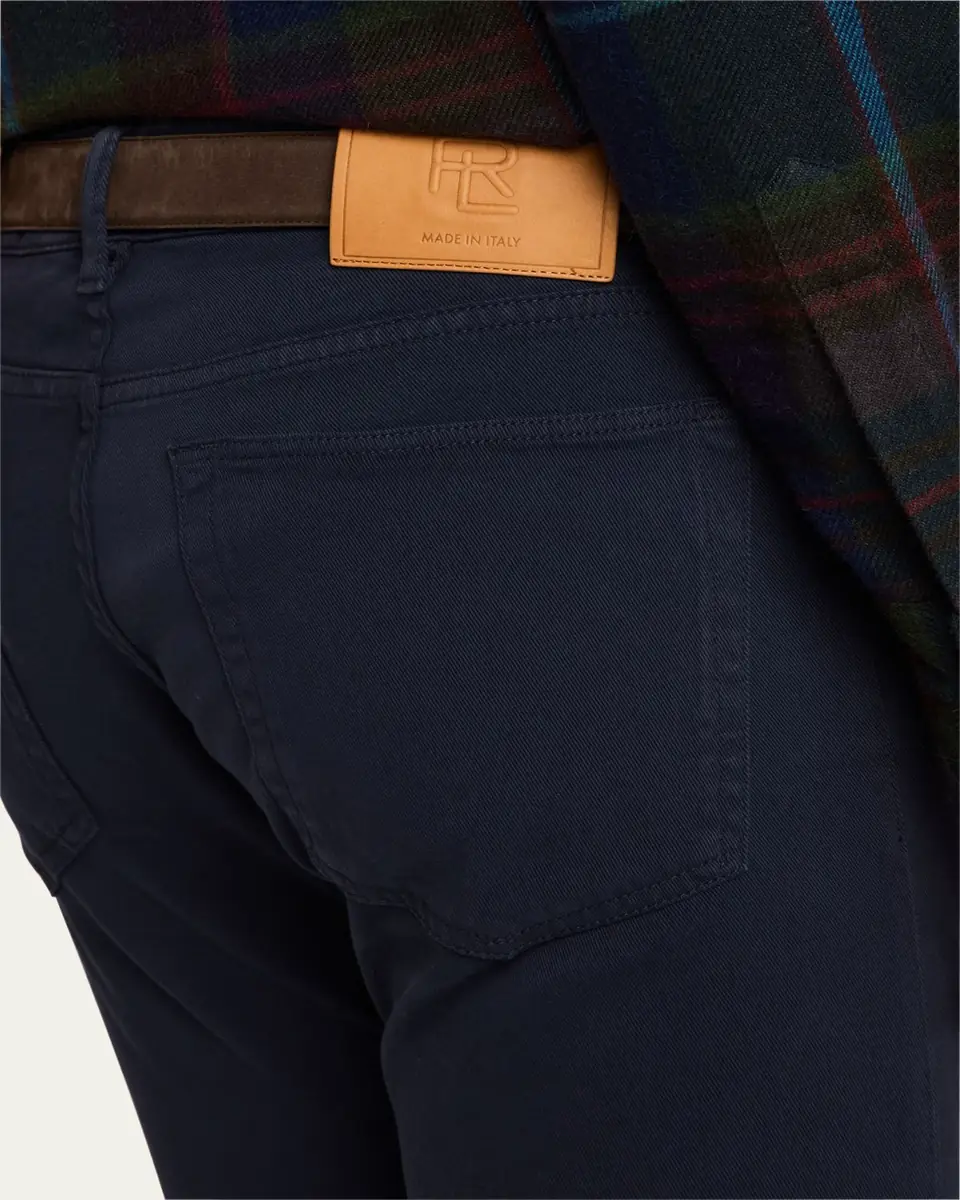 Ralph Lauren Purple Label Men's Slim Fit Stretch Twill Pants | Thumbnail 5 Ralph Lauren Purple Label Men's Slim Fit Stretch Twill Pants | Thumbnail 5
