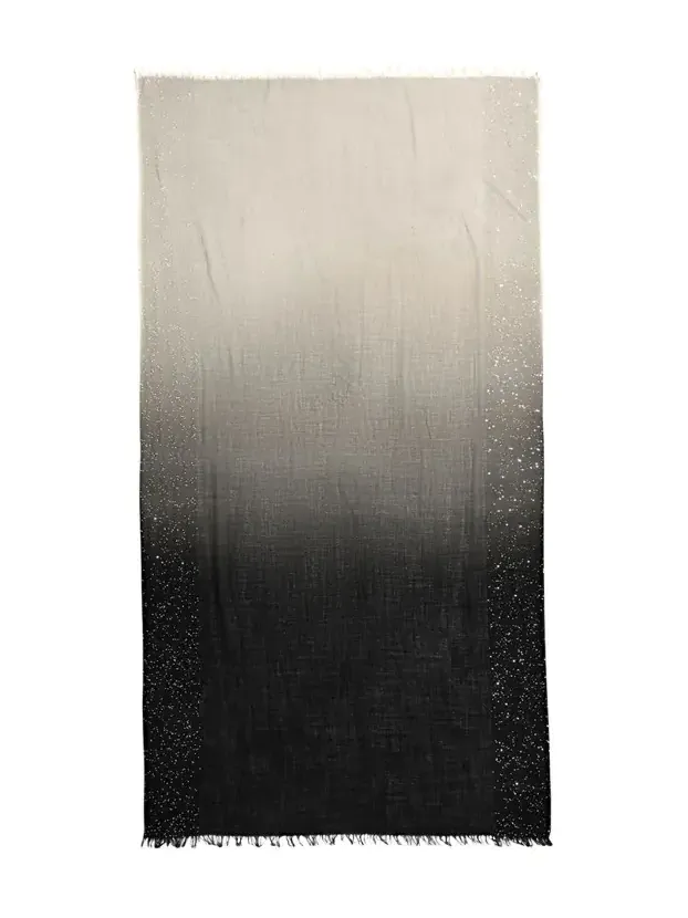 Dania Sequined Ombre Wool-Silk Scarf