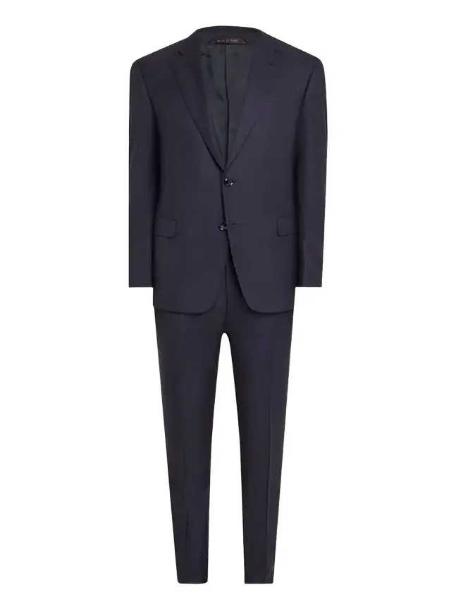 Men's Solid Wool Suit Men's Solid Wool Suit
