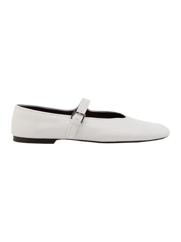 Boheme Leather Mary Jane Ballerina Flats