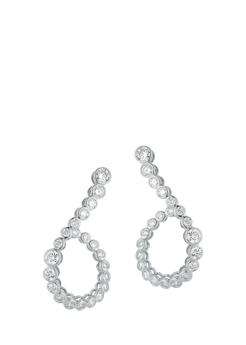 ONDYN Halo Hoop Earrings with Diamonds | Thumbnail 3
