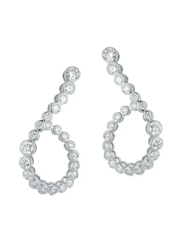 Halo Hoop Earrings with Diamonds Halo Hoop Earrings with Diamonds