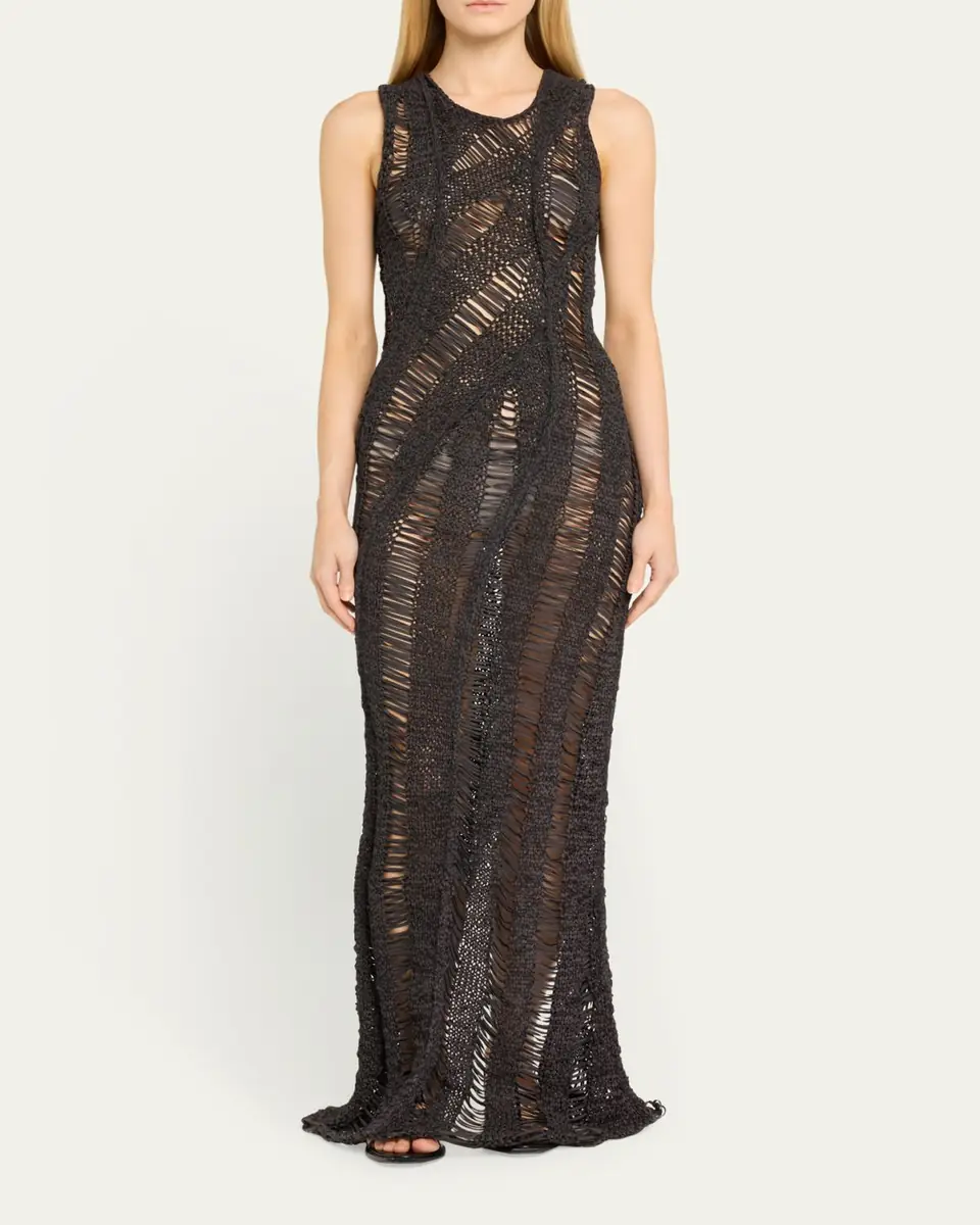 Aisling Camps Kapok Drop-Stitch Maxi Dress | Thumbnail 2