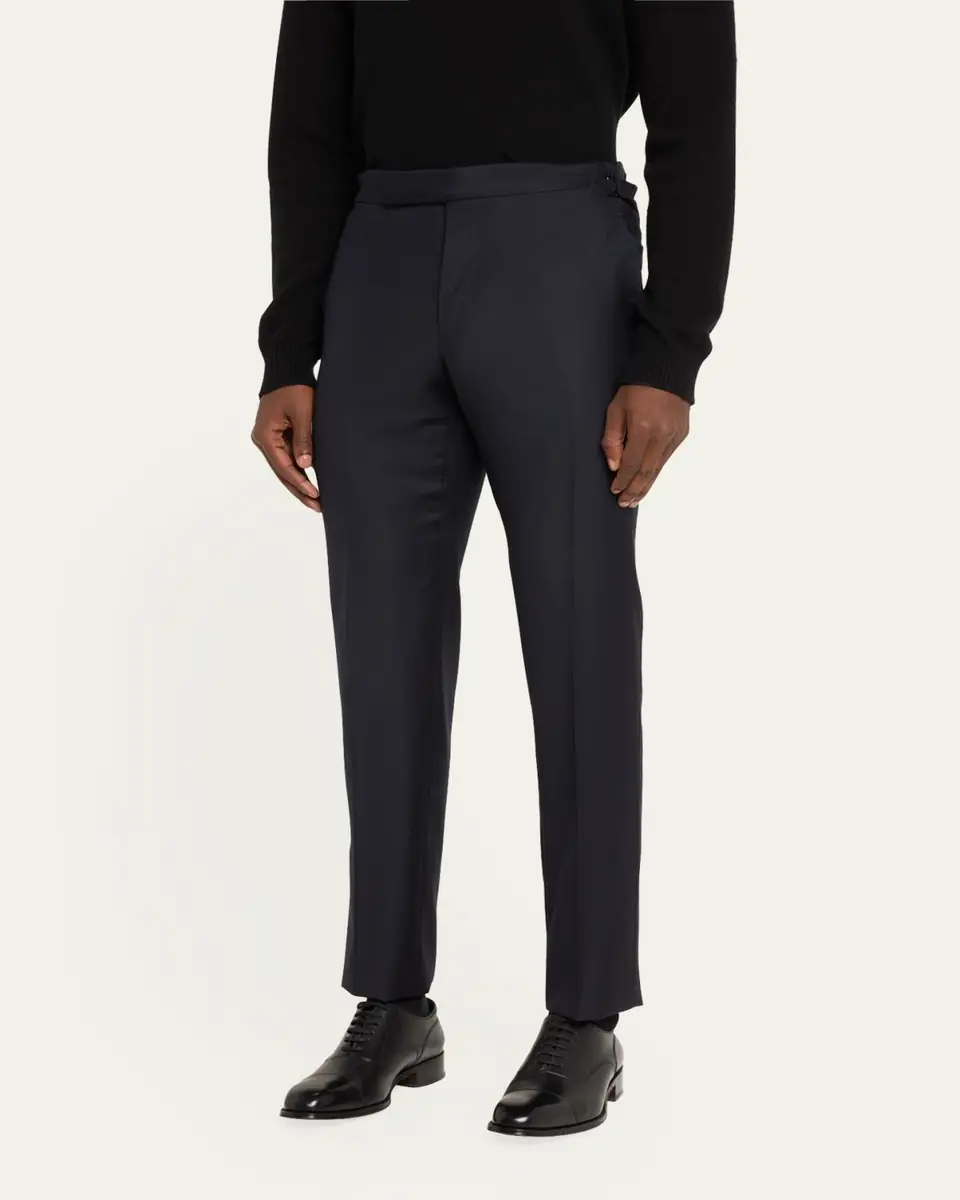 Tom Ford Men's O'Connor Master Twill Trousers | Thumbnail 4 Tom Ford Men's O'Connor Master Twill Trousers | Thumbnail 4