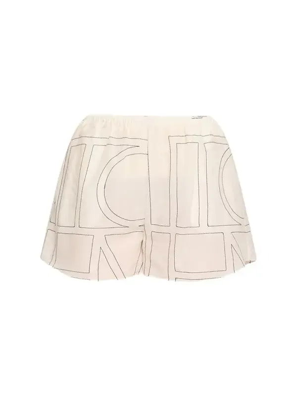 Monogram Cotton PJ Shorts