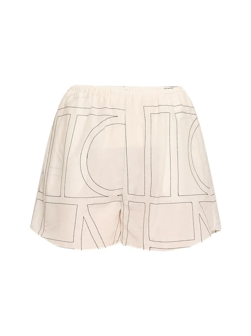 Monogram Cotton PJ Shorts Monogram Cotton PJ Shorts