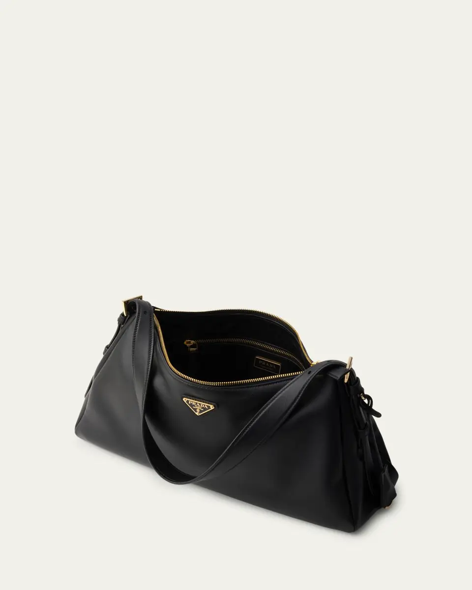 Prada Aimee Grain Leather Shoulder Bag | Thumbnail 4 Prada Aimee Grain Leather Shoulder Bag | Thumbnail 4