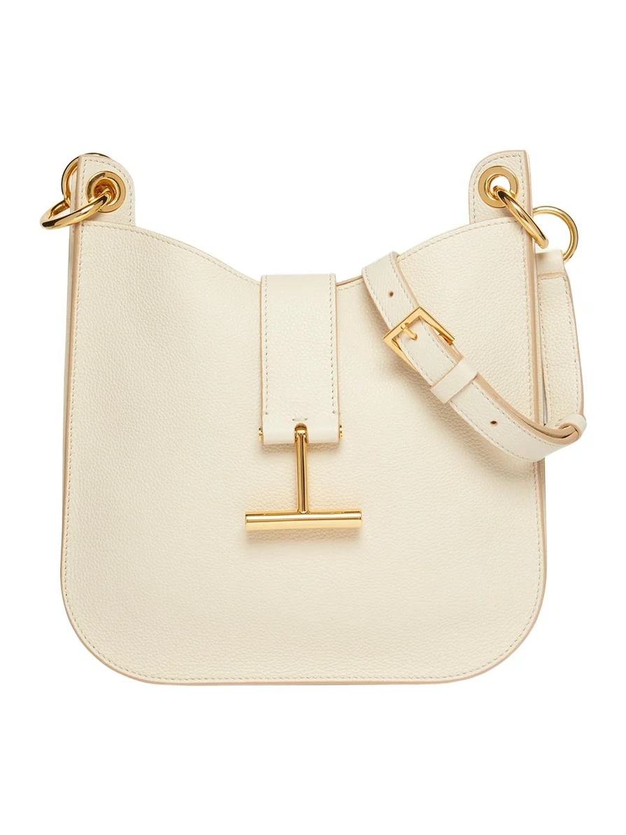 Tara Small Hobo Crossbody in Grained Leather Tara Small Hobo Crossbody in Grained Leather