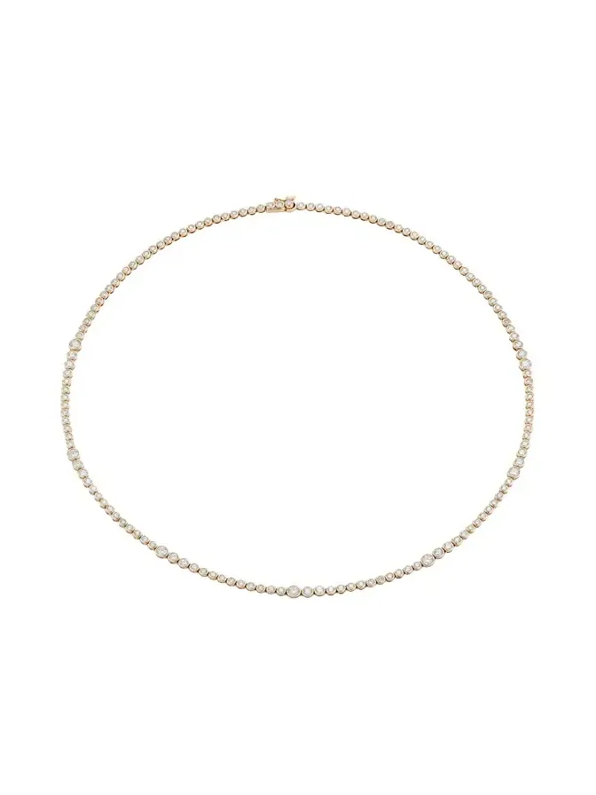 Rainsun Tennis Necklace with Diamonds, 16"L