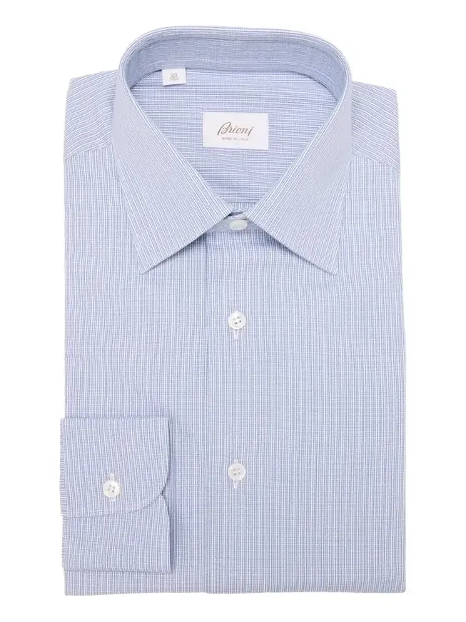 Men's Cotton Mini Graph Check Dress Shirt Men's Cotton Mini Graph Check Dress Shirt
