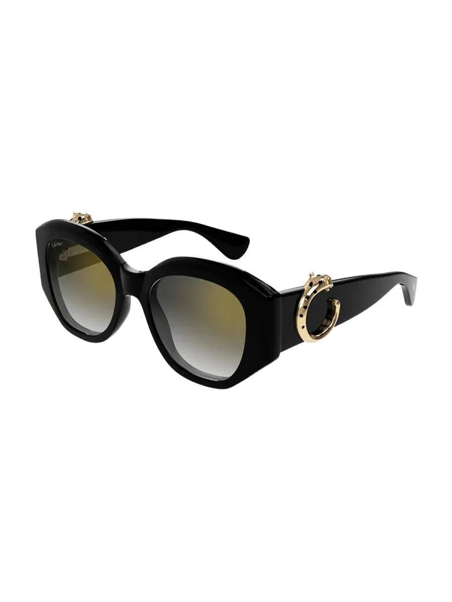 Cartier C-Logo Acetate Butterfly Sunglasses