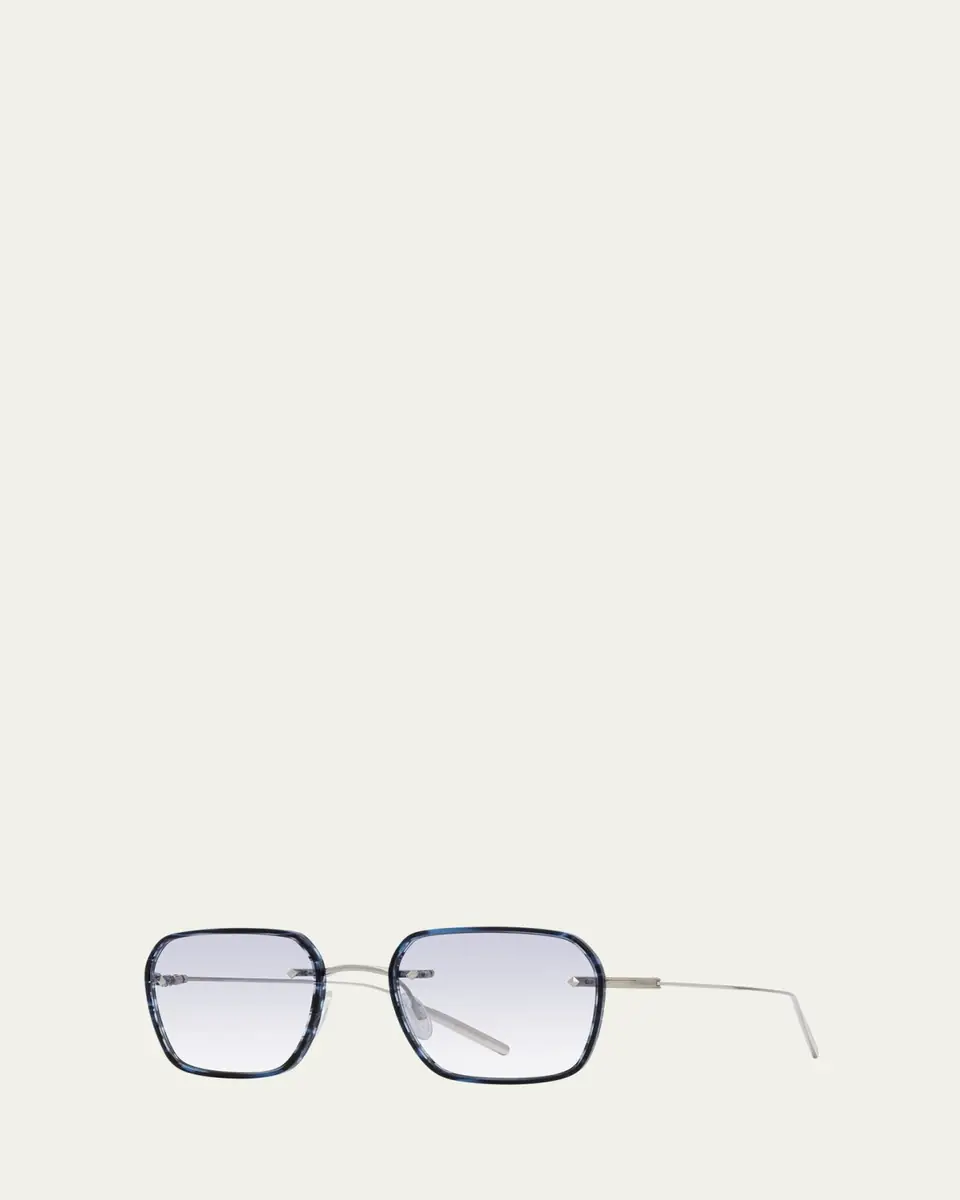 BARTON PERREIRA Men's Louie Titanium and Acetate Square Sunglasses | Thumbnail 2