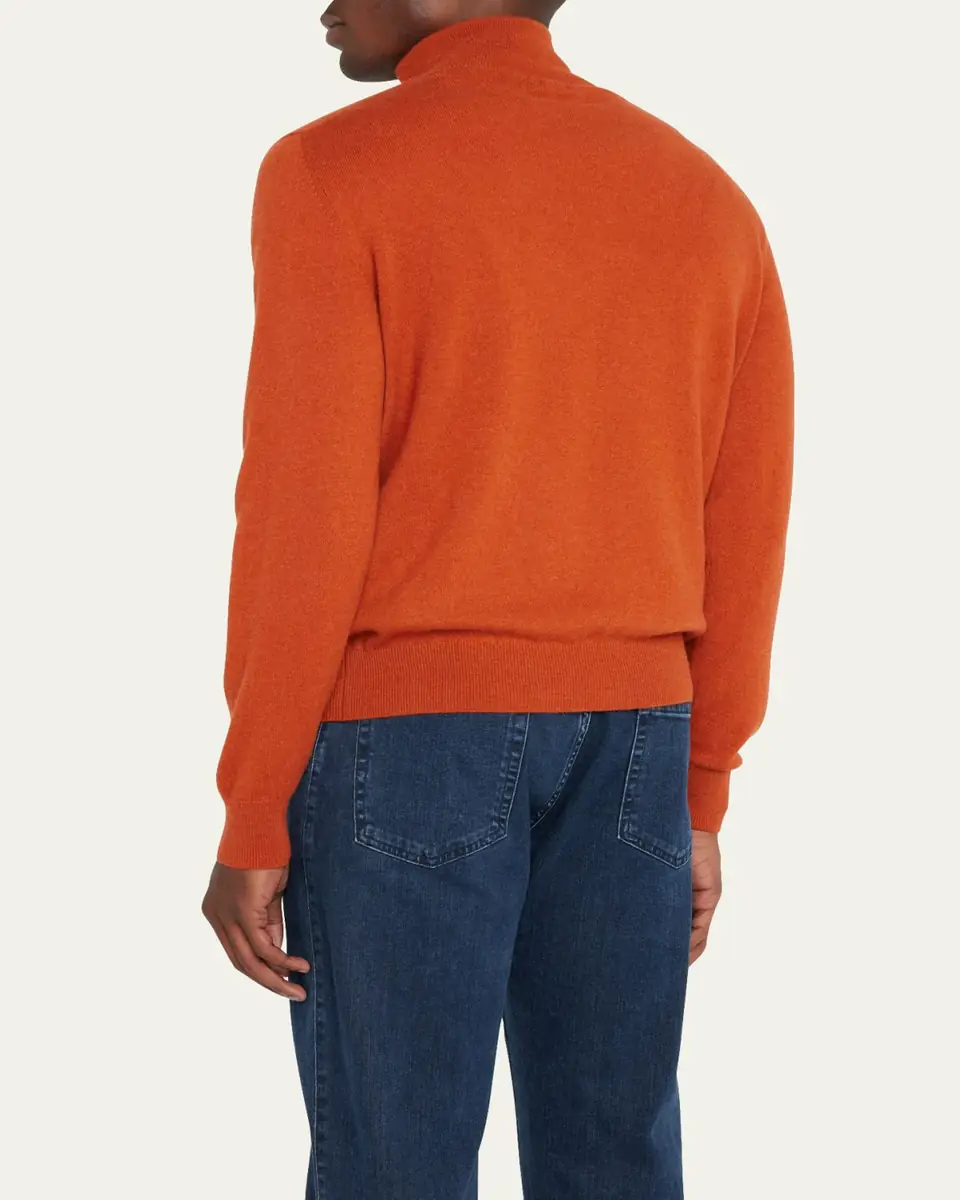 Massimo Alba Men's Cashmere Half-Zip Sweater | Thumbnail 11