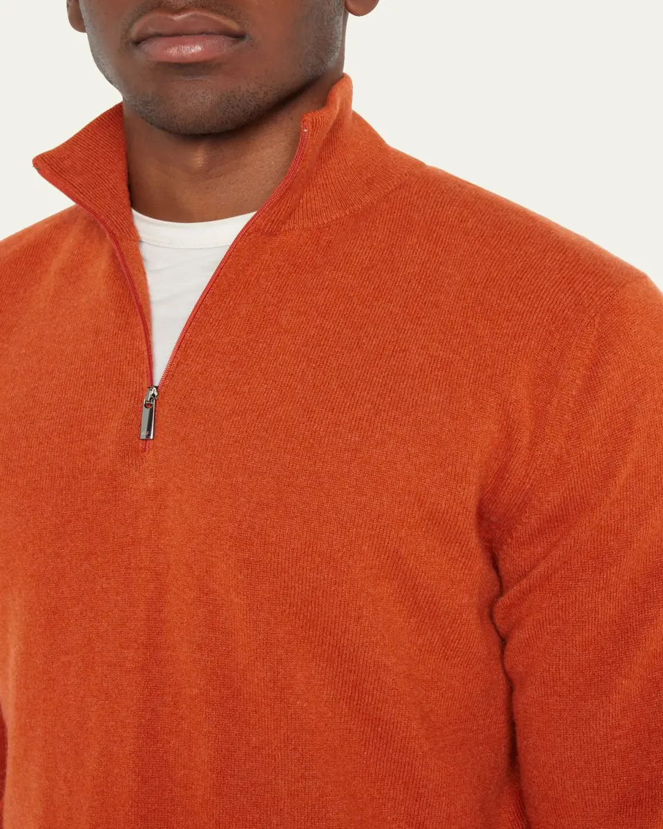 Massimo Alba Men's Cashmere Half-Zip Sweater | Thumbnail 13