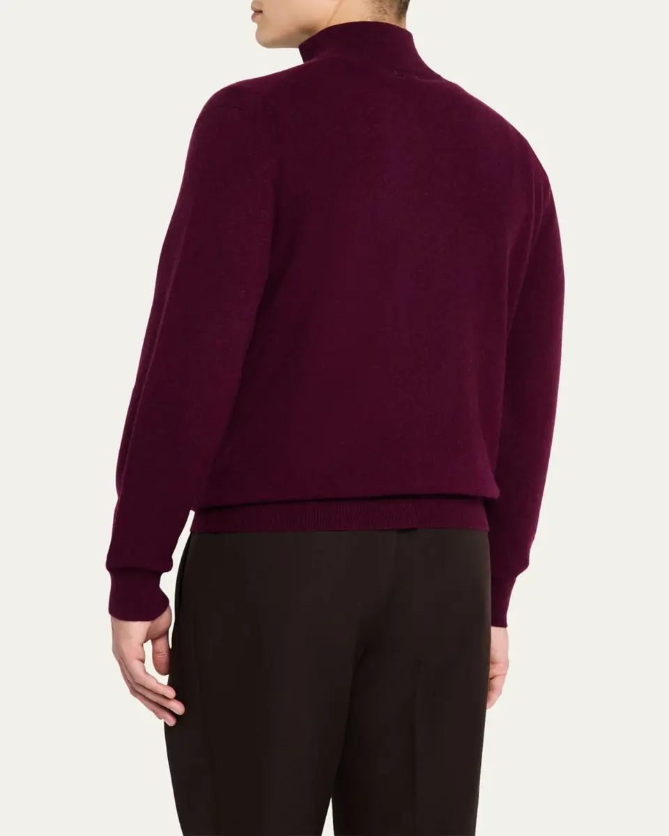Massimo Alba Men's Cashmere Half-Zip Sweater | Thumbnail 3
