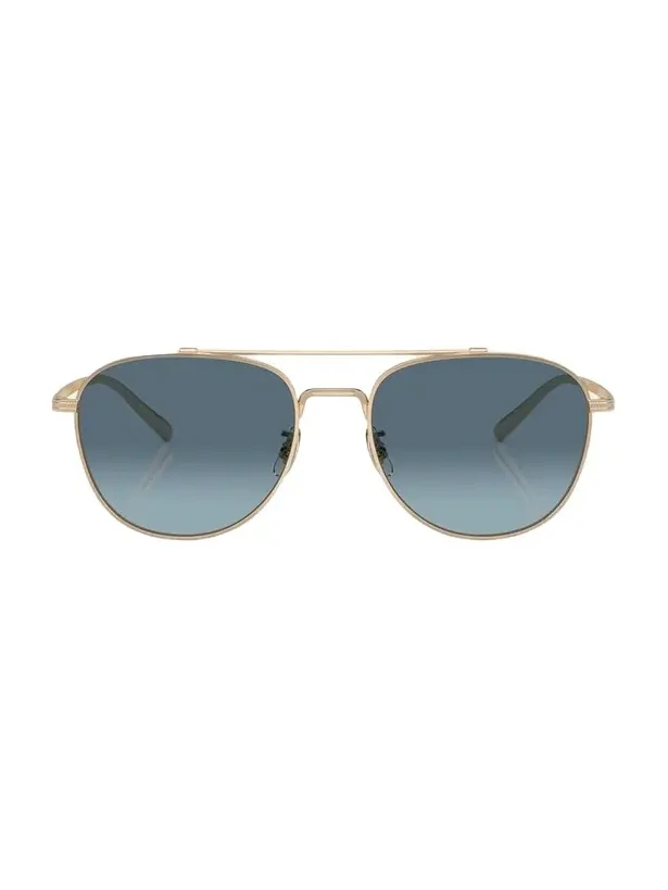 Oliver Peoples Men's Double-Bridge Metal Aviator Sunglasses