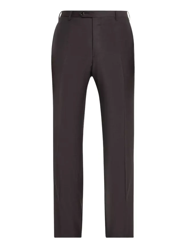 Men's Flat-Front Wool Trousers Men's Flat-Front Wool Trousers