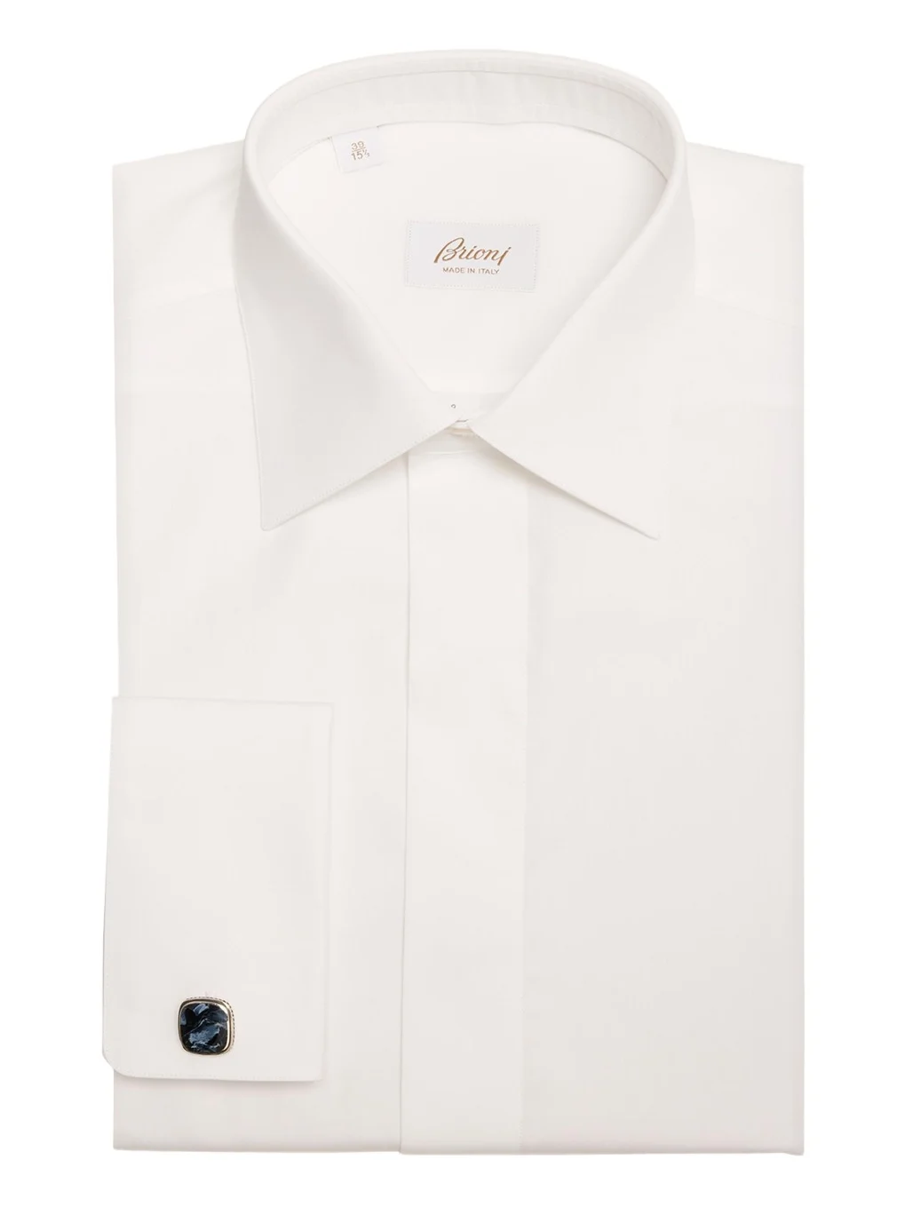 Brioni Men's Cotton Poplin French-Cuff Dress Shirt
