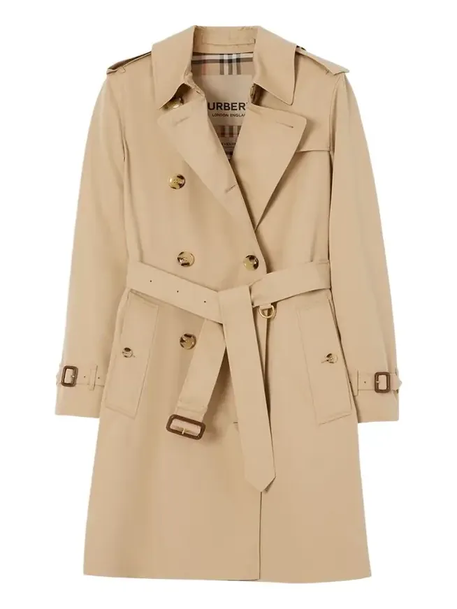 Kensington Organic Belted Double-Breasted Trench Coat Kensington Organic Belted Double-Breasted Trench Coat