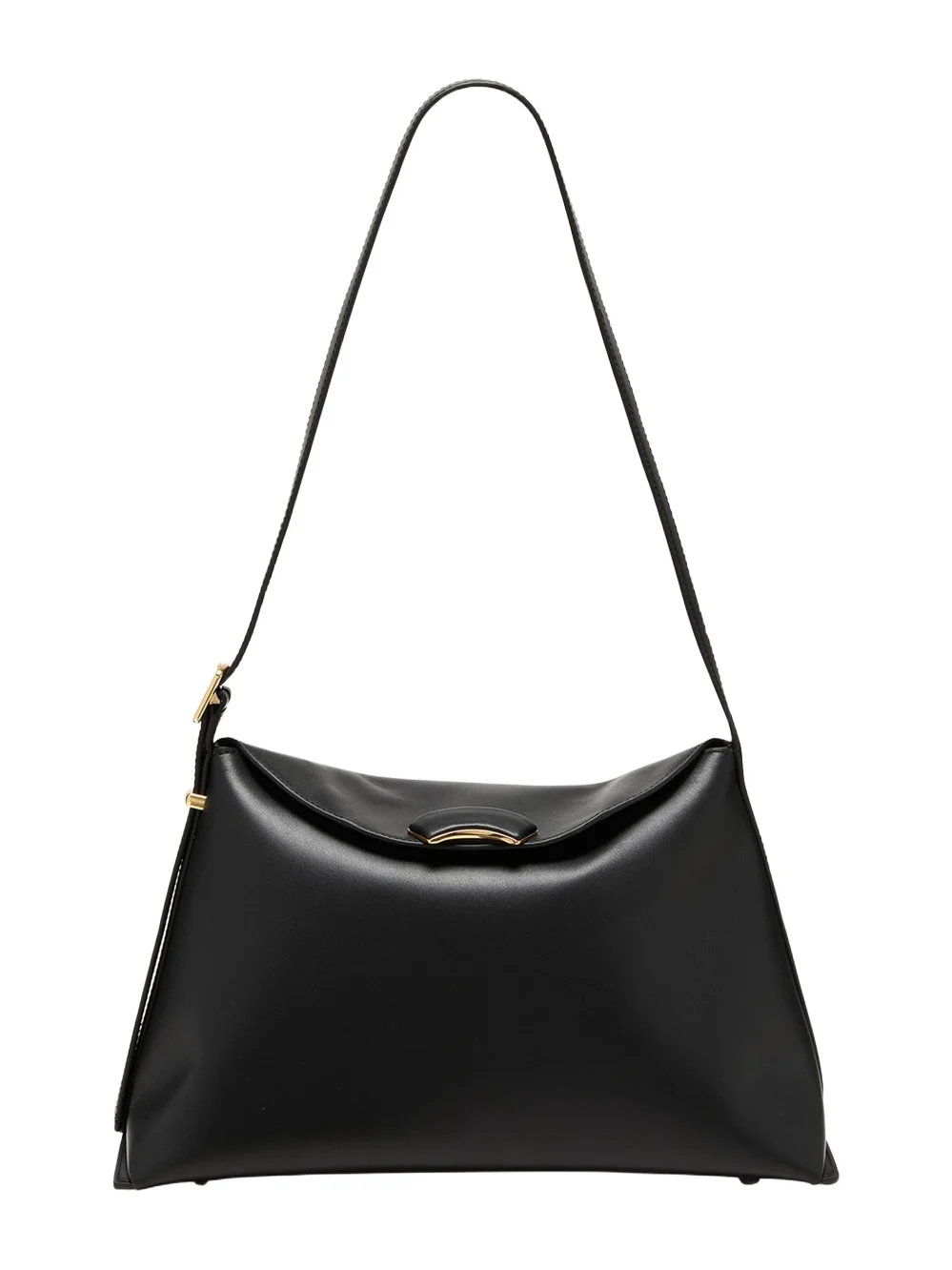 ID Flap Leather Shoulder Bag