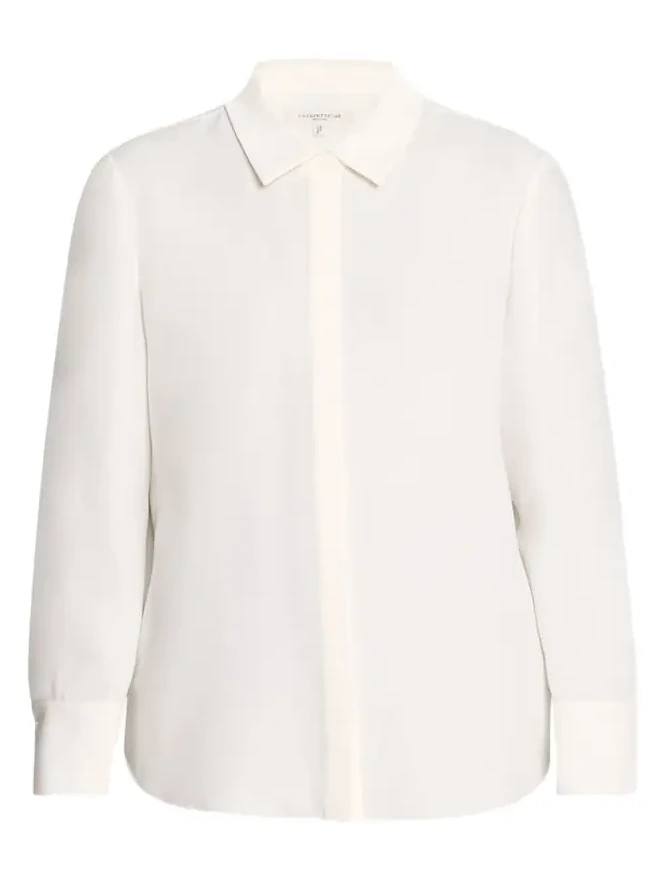 Scottie Silk Button-Down Blouse Scottie Silk Button-Down Blouse