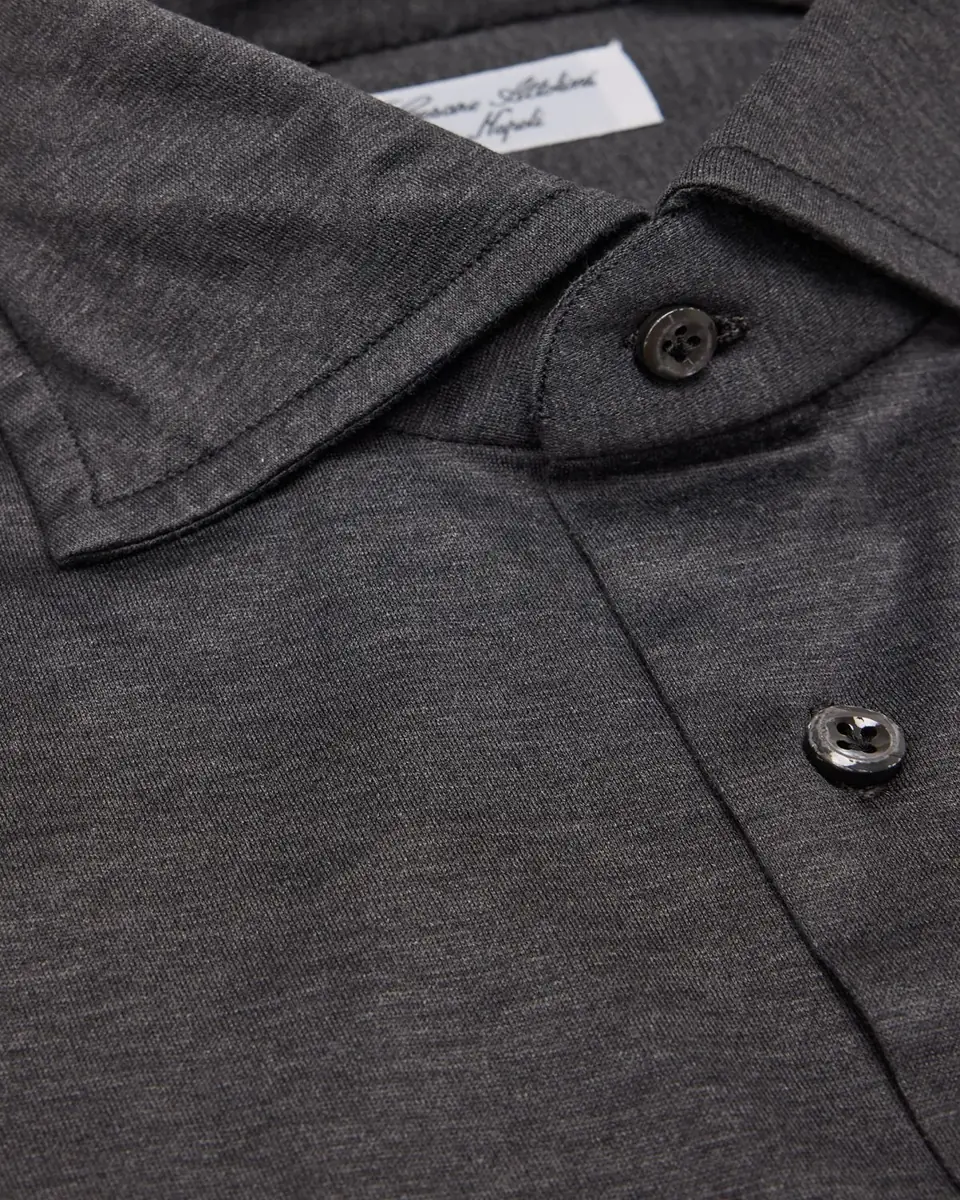 Cesare Attolini Men's Cotton Jersey Sport Shirt | Thumbnail 6