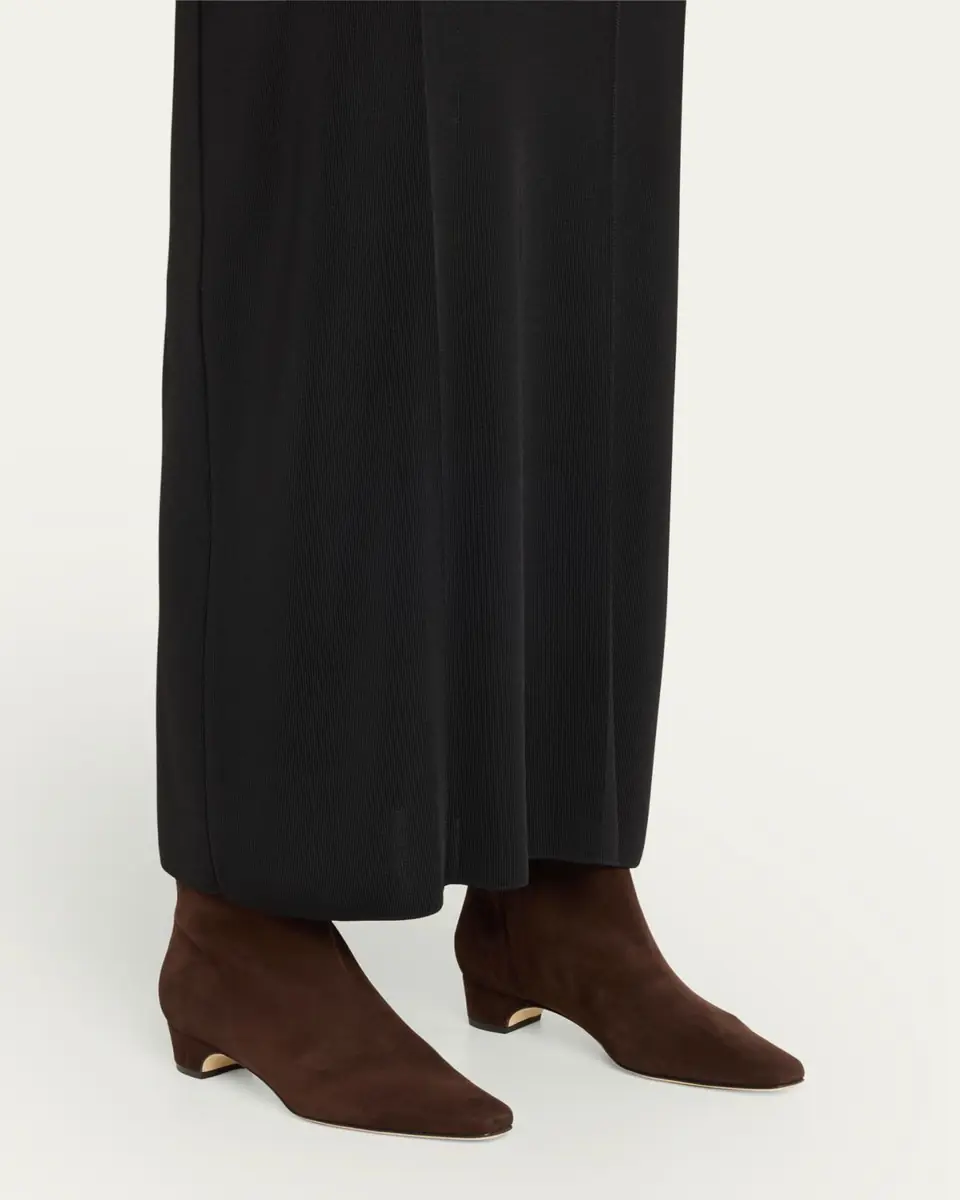 Manolo Blahnik Tolarc Suede Zip Ankle Booties | Thumbnail 2