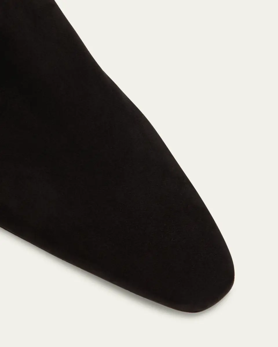 Manolo Blahnik Tolarc Suede Zip Ankle Booties | Thumbnail 10