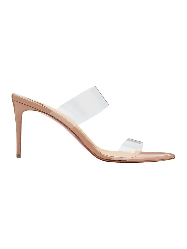 85mm Just Nothing Clear Slide Sandals 85mm Just Nothing Clear Slide Sandals
