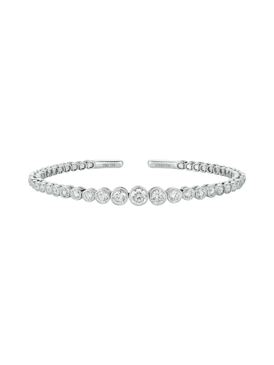 Single Lumiere Bracelet with Diamonds Single Lumiere Bracelet with Diamonds