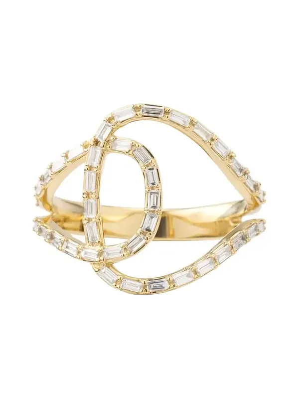 14K Gold Baguette Diamond Illuminating Ring 14K Gold Baguette Diamond Illuminating Ring