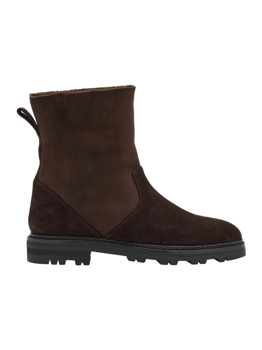Tomosa Suede Cozy Ankle Booties