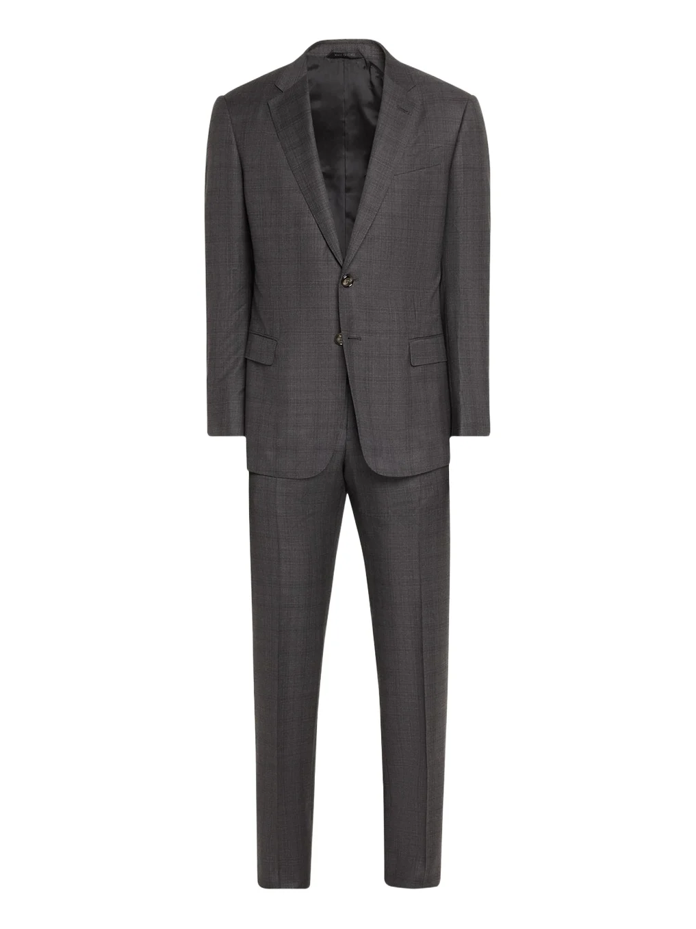 Men's Brushed Wool Plaid Classic Fit Suit Men's Brushed Wool Plaid Classic Fit Suit