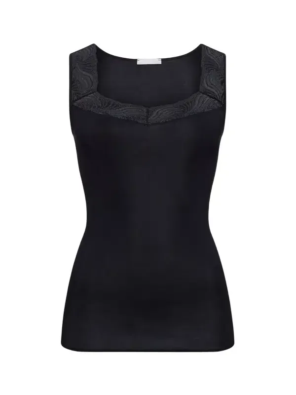 Cotton Delight Lace-Trim Tank Top Cotton Delight Lace-Trim Tank Top