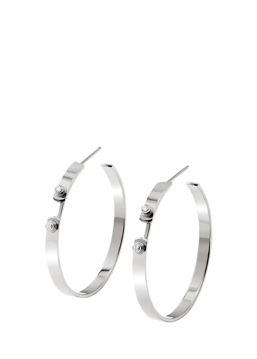 NOUVEL HERITAGE 18K Monday Morning Mood Hoop Earrings | Thumbnail 3