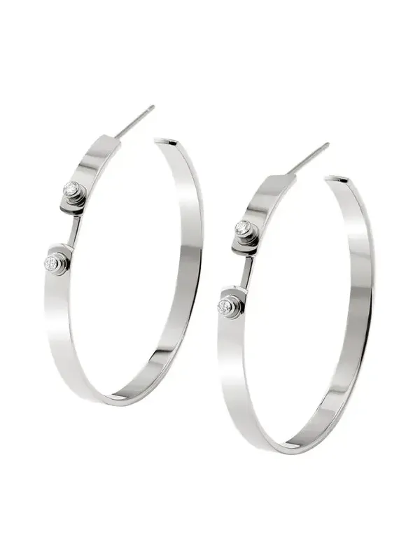 18K Monday Morning Mood Hoop Earrings 18K Monday Morning Mood Hoop Earrings