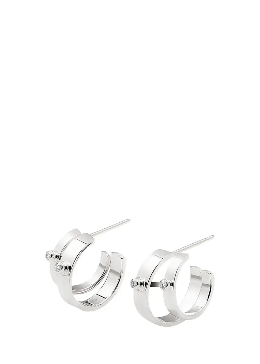 NOUVEL HERITAGE 18K Monday Morning Mood Double Hoop Earrings | Thumbnail 3