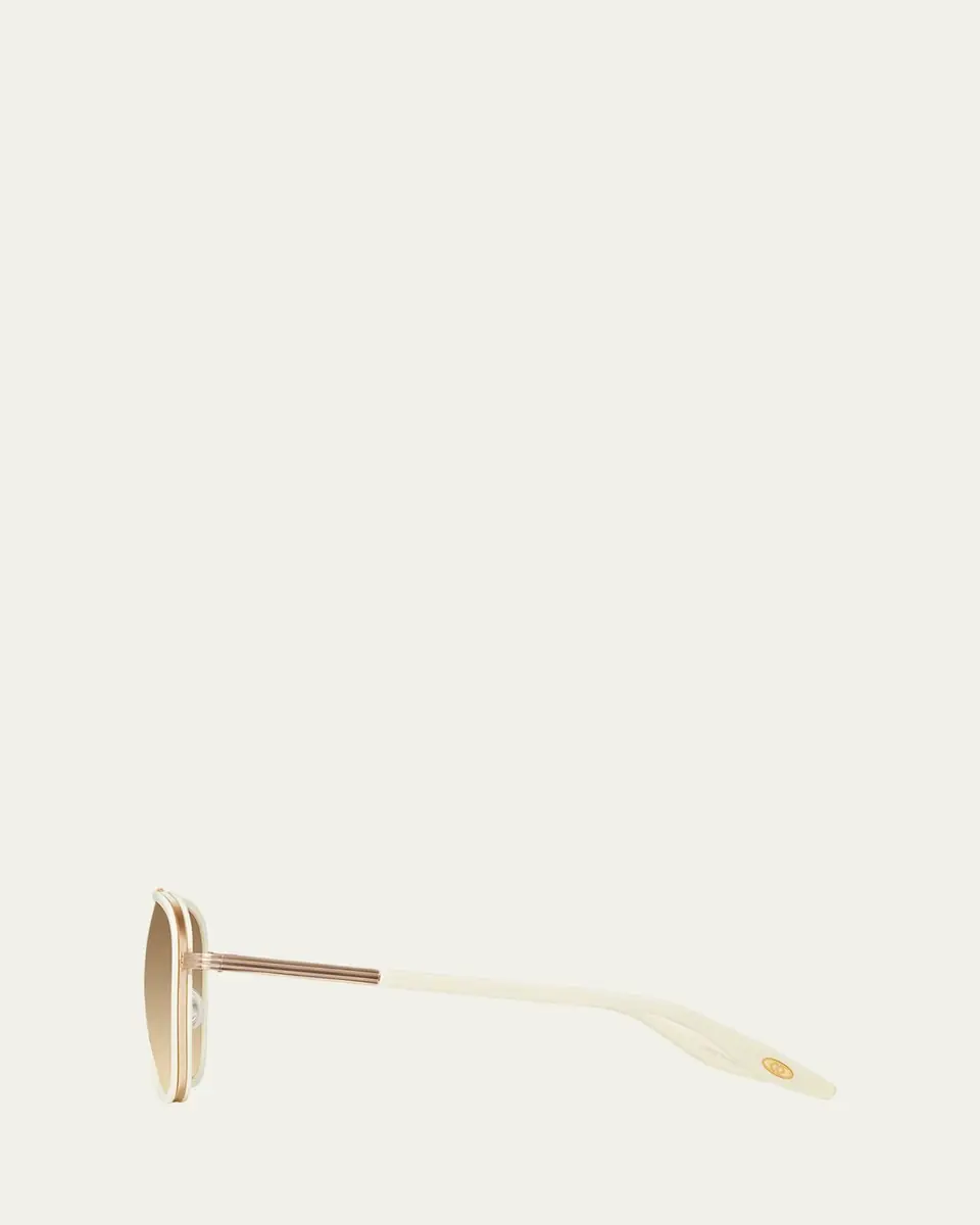 Barton Perreira Cani Titanium Aviator Sunglasses | Thumbnail 3
