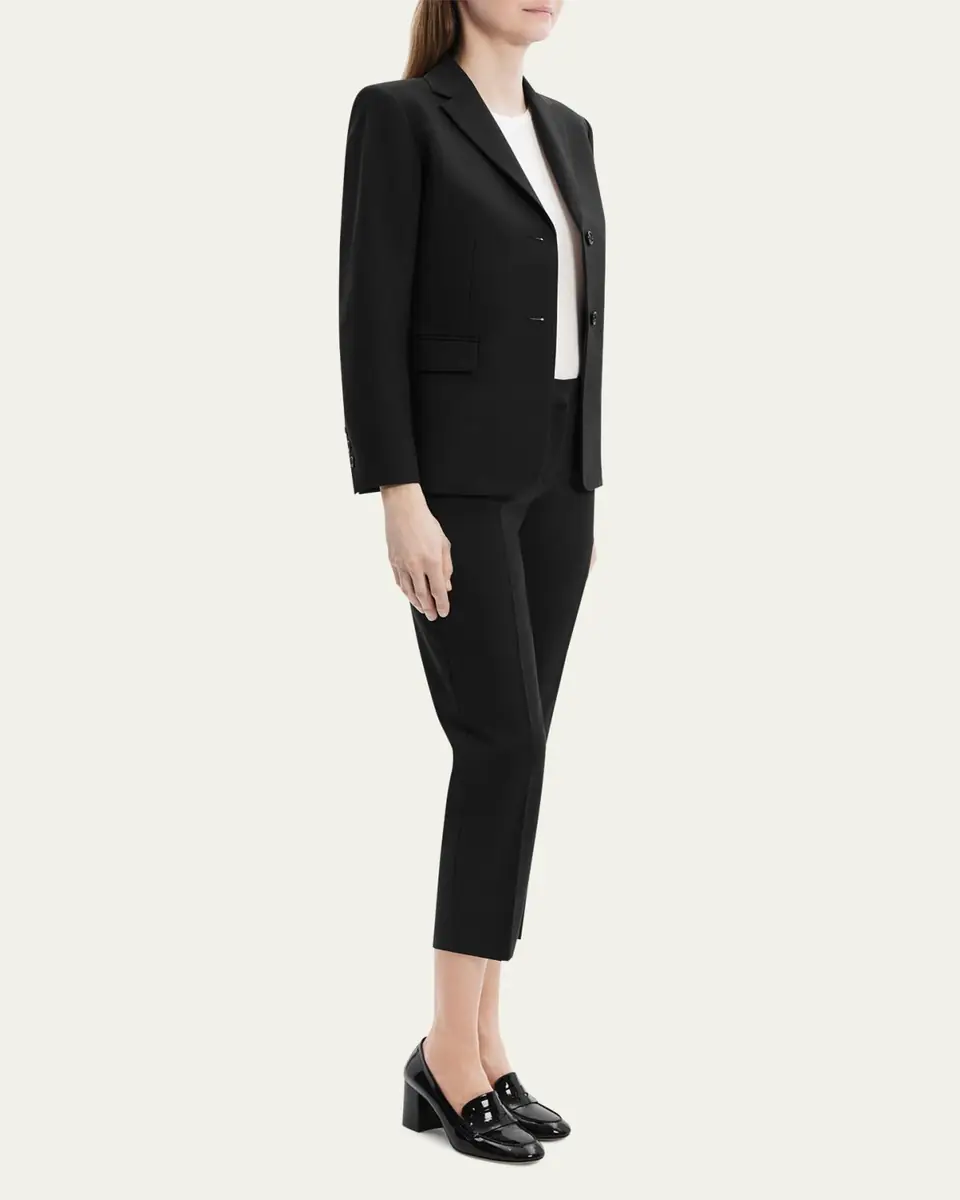 Theory Traceable Wool Slim Single-Breasted Blazer | Thumbnail 4