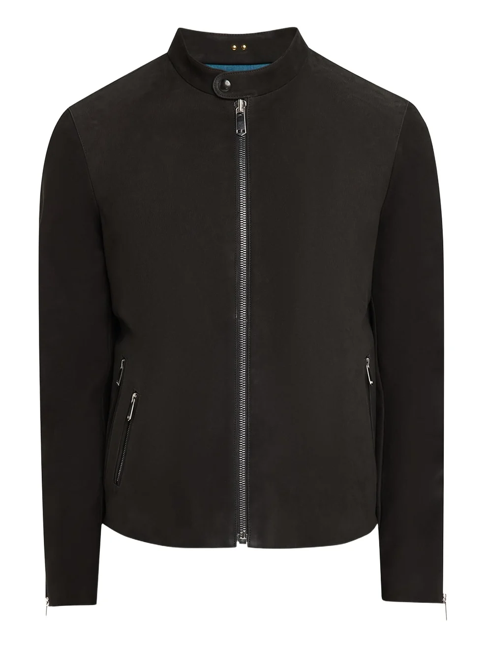 Men's Crest Cafe Leather Racer Jacket Men's Crest Cafe Leather Racer Jacket